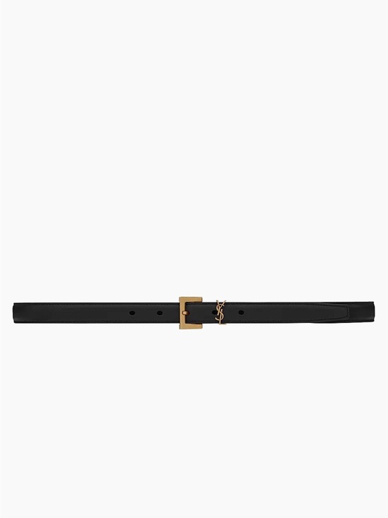 Accessories - Saint Laurent  YSL Cassandre leather thin belt